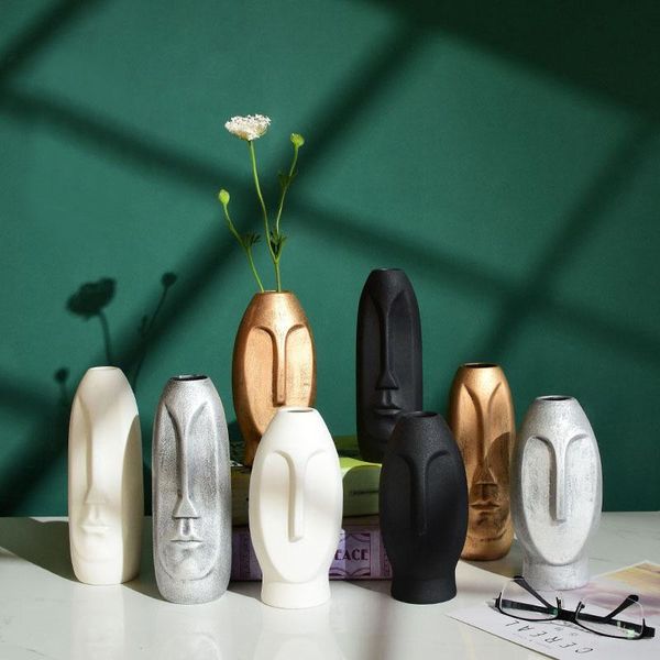 vases modern minimalist ceramic vase creative black white human face design home decorative flower pot handicraft tabletop
vases modern minimalist ceramic vase creative black white human face design home decorative flower pot handicraft tabletop