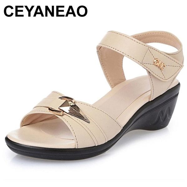 dress shoes ceyaneao genuine leather women sandals, comfortable lightweight summer middle-aged fish mouth plus size 41-43e895, Black
dress shoes ceyaneao genuine leather women sandals, comfortable lightweight summer middle-aged fish mouth plus size 41-43e895, Black