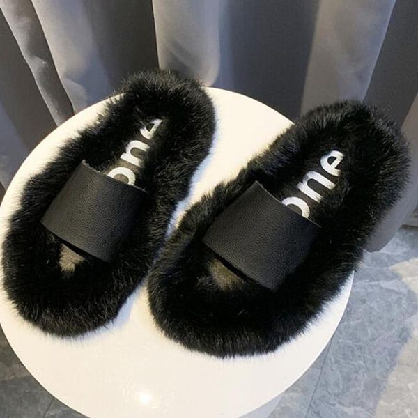 slippers winter fashion flat home fur women soft plush sandals flip flops modis mules pantoufle femme sh1, Black
slippers winter fashion flat home fur women soft plush sandals flip flops modis mules pantoufle femme sh1, Black