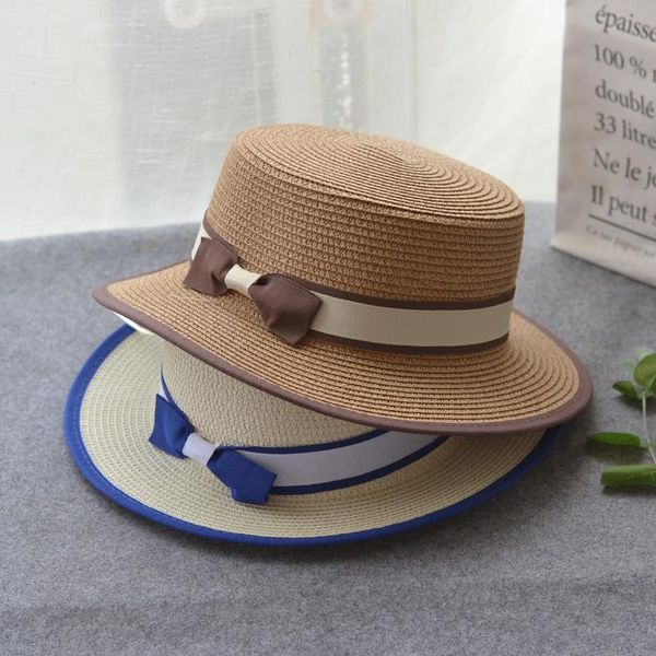 wide brim hats 2021 summer beach hat female casual panama simple visor women flat bowknot straw cap girls sun, Blue;gray
wide brim hats 2021 summer beach hat female casual panama simple visor women flat bowknot straw cap girls sun, Blue;gray