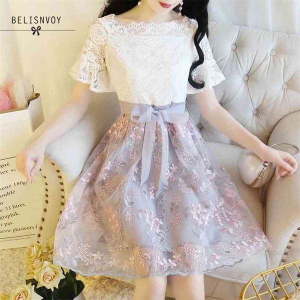slash neck off shoulder japanese women's summer sweet princess dress embroidery floral mesh panel lace sashes 210520, Black;gray
slash neck off shoulder japanese women's summer sweet princess dress embroidery floral mesh panel lace sashes 210520, Black;gray