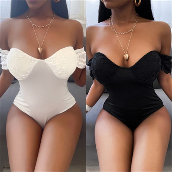 womens breast wrap skinny jumpsuits fashion trend short sleeve shorts rompers designer summer female lace solid color casual slim bodysuits, Black;white
womens breast wrap skinny jumpsuits fashion trend short sleeve shorts rompers designer summer female lace solid color casual slim bodysuits, Black;white