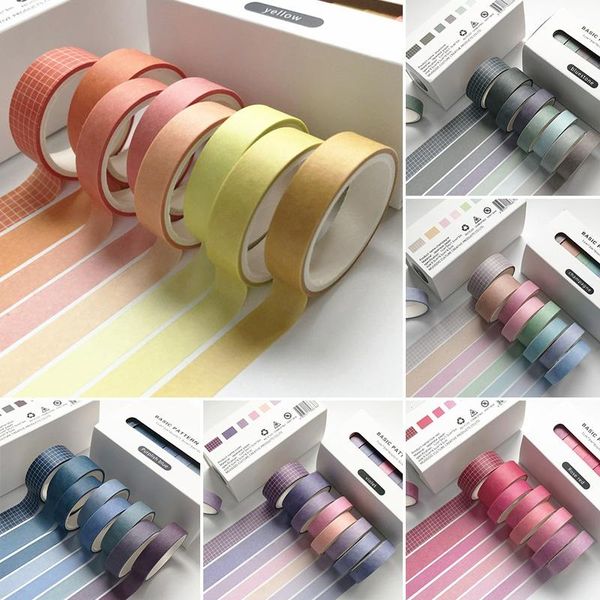 8rolls/set scrapbooking retro solid color stickers adhesive washi tape diy decorative craft supplies gift wrap
8rolls/set scrapbooking retro solid color stickers adhesive washi tape diy decorative craft supplies gift wrap