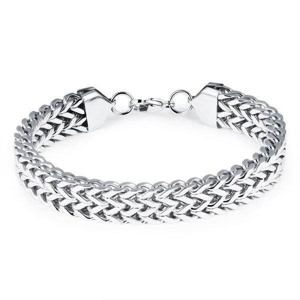 link, chain double rope men silver/gold color biker pulseira punk hip hop jewelry, Black
link, chain double rope men silver/gold color biker pulseira punk hip hop jewelry, Black