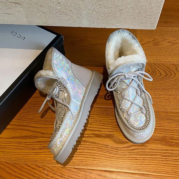 boots real sheep wool snow winter women cross tied bottes femme 2021 flat warm fleece australian shoes pink gray ladies 43, Black
boots real sheep wool snow winter women cross tied bottes femme 2021 flat warm fleece australian shoes pink gray ladies 43, Black