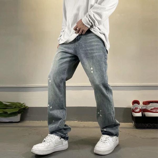 men's jeans eukaaru design micro trumpet men ins hip hop baggy denim streetwear woman loose casual straight pants 2021, Blue
men's jeans eukaaru design micro trumpet men ins hip hop baggy denim streetwear woman loose casual straight pants 2021, Blue