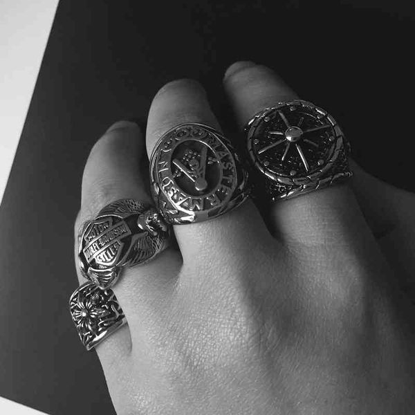 factory outlet luxury party favor chrome/hearts rings men's croquet cross titanium steel ring punk women's index finger dominee ol
factory outlet luxury party favor chrome/hearts rings men's croquet cross titanium steel ring punk women's index finger dominee ol