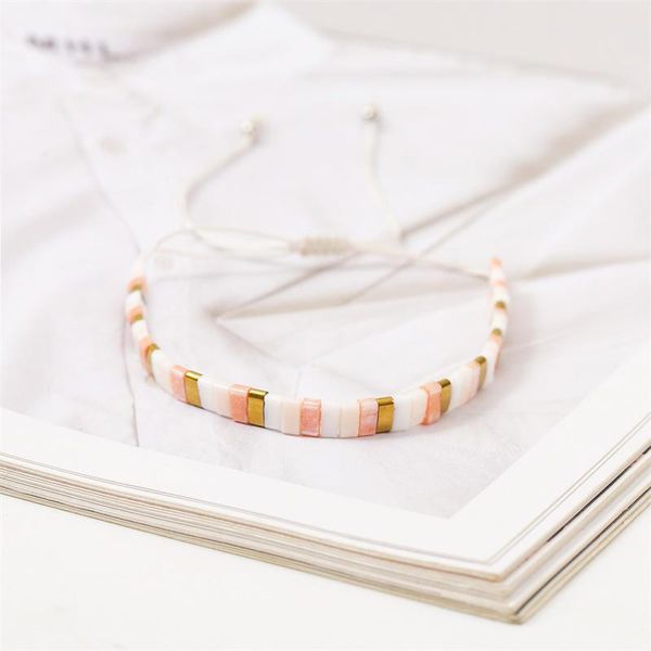 charm bracelets simple white pink gold glass beaded miyuki for women bohemian handmade rope weave adjustable bracelet jewelry, Golden;silver
charm bracelets simple white pink gold glass beaded miyuki for women bohemian handmade rope weave adjustable bracelet jewelry, Golden;silver