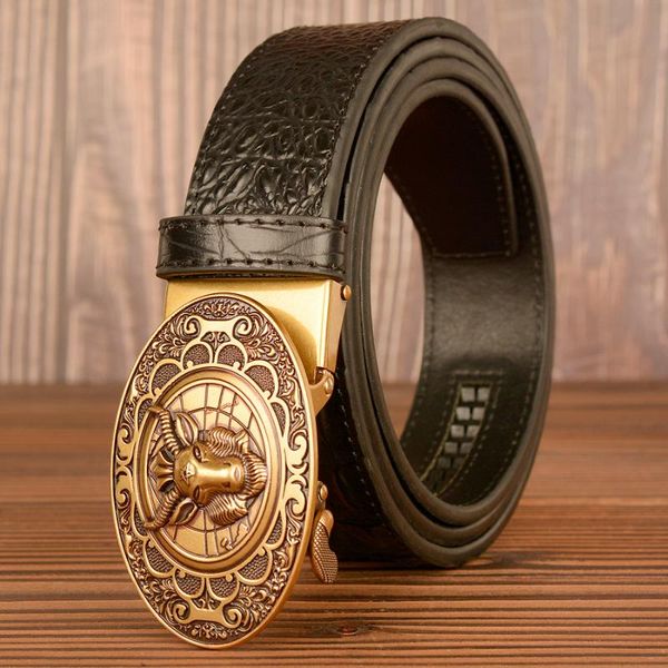 belts genuine leather sheep automatic bcukle men's belt men good quality crocodile pattern male dress, Black;brown
belts genuine leather sheep automatic bcukle men's belt men good quality crocodile pattern male dress, Black;brown