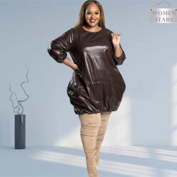 plus size dresses pu for women 5xl birthday outfits cut solid fashion ball gown mini arrival wholesale drop, Black
plus size dresses pu for women 5xl birthday outfits cut solid fashion ball gown mini arrival wholesale drop, Black