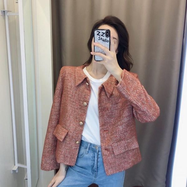 women's jackets fashion tweed jacket female design spring autumn single breasted pink outerwear streetwear college office elegant short, Black;brown
women's jackets fashion tweed jacket female design spring autumn single breasted pink outerwear streetwear college office elegant short, Black;brown
