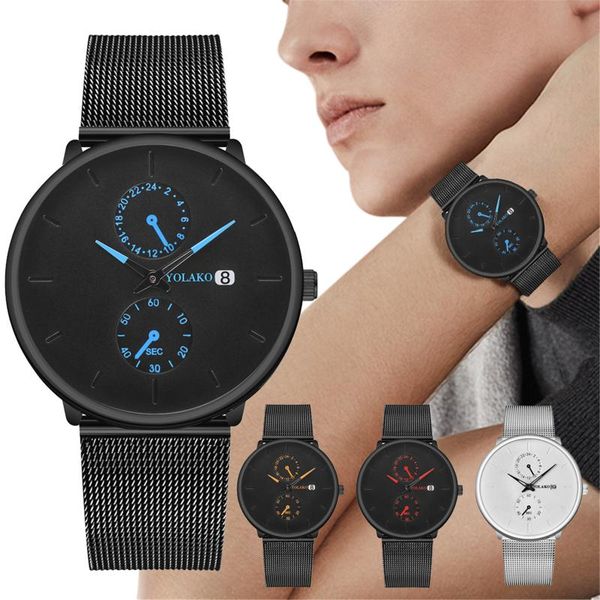 wristwatches 2021 trend creative dial double eyes three hands stainless steel belt calendar strap men's watch gift for male herenhorlog, Slivery;brown
wristwatches 2021 trend creative dial double eyes three hands stainless steel belt calendar strap men's watch gift for male herenhorlog, Slivery;brown