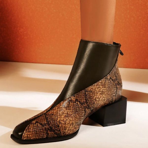 boots fanyuan size 34-43 women ankle serpentine thick heel winter shoes woman fashion zipper short boot lady footwear, Black
boots fanyuan size 34-43 women ankle serpentine thick heel winter shoes woman fashion zipper short boot lady footwear, Black