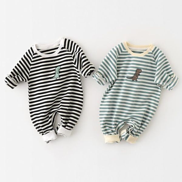 newborn baby spring autumn cotton clothing striped baby romper boys dinosaur costumes toddler girls jumpsuit 210413, Blue
newborn baby spring autumn cotton clothing striped baby romper boys dinosaur costumes toddler girls jumpsuit 210413, Blue