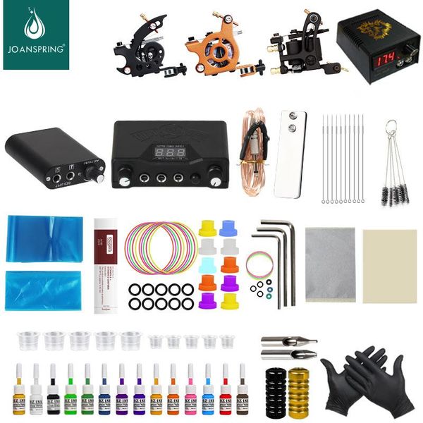 complete tattoo kit machine power supply set grips needles tips coils guns black inks pigment for beginners kits
complete tattoo kit machine power supply set grips needles tips coils guns black inks pigment for beginners kits