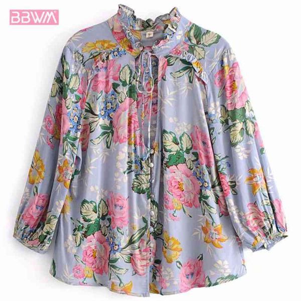 autumn national wind floral seven-point sleeve female shirt korean version of the loose tie v-neck women's shirt 210507, White
autumn national wind floral seven-point sleeve female shirt korean version of the loose tie v-neck women's shirt 210507, White