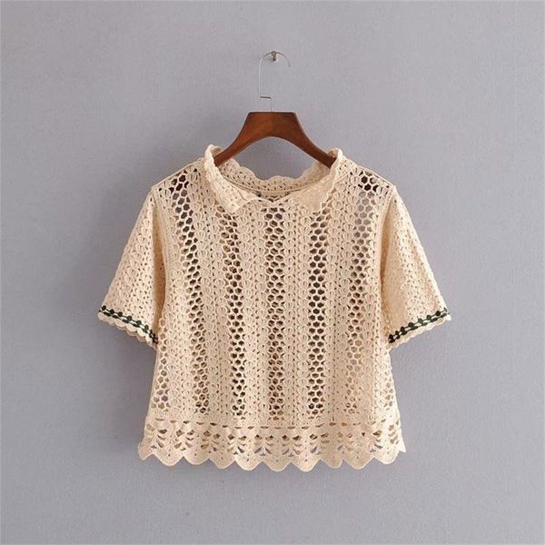 women's sweaters 2021 summer short-sleeved round neck laminated decorative back split sweater embroidered hollow pullover top, White;black
women's sweaters 2021 summer short-sleeved round neck laminated decorative back split sweater embroidered hollow pullover top, White;black