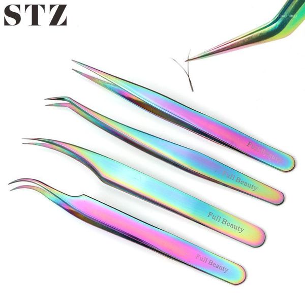 curved straight tweezers rainbow volume eyelash extension fan lash eyebrow nipper precision forceps makeup tools fbt1-4 & stencils1
curved straight tweezers rainbow volume eyelash extension fan lash eyebrow nipper precision forceps makeup tools fbt1-4 & stencils1