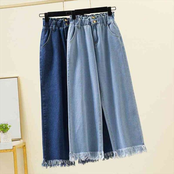 5xl plus size straight spring womens jean autumn tassels blue loose denim trousers elastic waist wide leg pants
5xl plus size straight spring womens jean autumn tassels blue loose denim trousers elastic waist wide leg pants