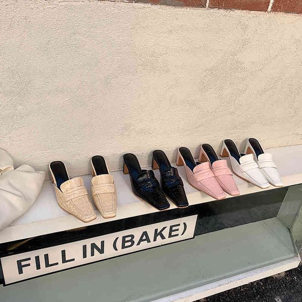 fashion women sandals slippers shallow slides pumps mules shoes square toe pink shoes woman high heels slippers size 35-39 210513, Black
fashion women sandals slippers shallow slides pumps mules shoes square toe pink shoes woman high heels slippers size 35-39 210513, Black