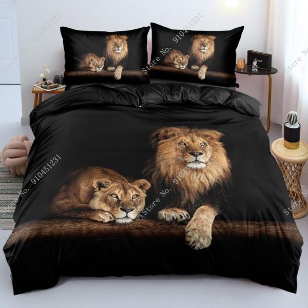 bedding sets 3d lion quilt cover black linens bed pillow shams king super twin double full size 180*200cm animal home textile
bedding sets 3d lion quilt cover black linens bed pillow shams king super twin double full size 180*200cm animal home textile