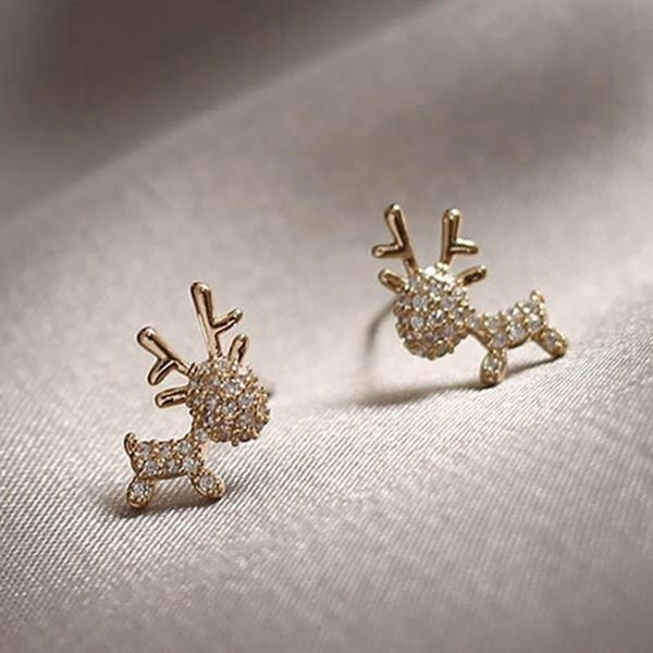 stud christmas exclusive elk earrings exquisite cute beautiful crystal deer fashion jewelry girls accessories, Golden;silver
stud christmas exclusive elk earrings exquisite cute beautiful crystal deer fashion jewelry girls accessories, Golden;silver