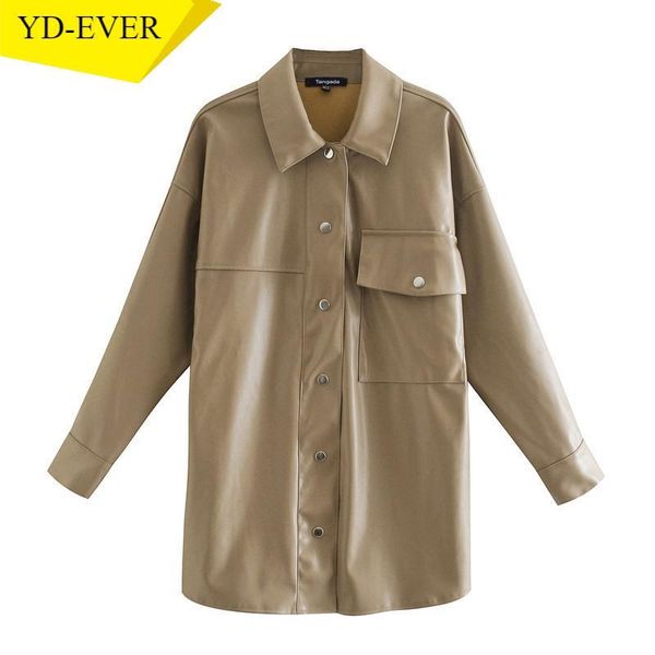 women's jackets autumn winter women khaki faux leather jacket coat ladies long sleeve loose oversize boy friend 3h735, Black;brown
women's jackets autumn winter women khaki faux leather jacket coat ladies long sleeve loose oversize boy friend 3h735, Black;brown