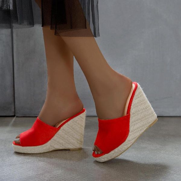 slippers karin arrival summer slip-on wedges high heels women elegant peep toe platform shoes woman, Black
slippers karin arrival summer slip-on wedges high heels women elegant peep toe platform shoes woman, Black