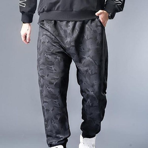men's fashion casual plus size loose printing sports long sweatpants pants comfortable costume male, Black
men's fashion casual plus size loose printing sports long sweatpants pants comfortable costume male, Black