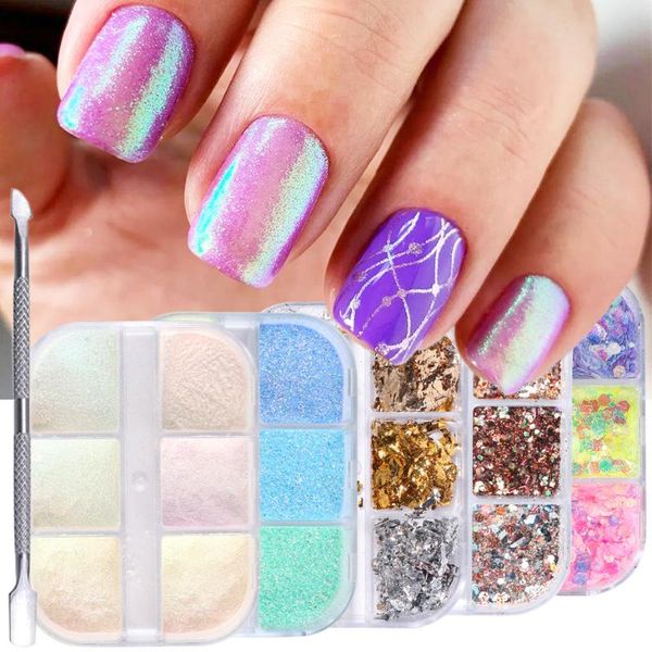 nail glitter luxury set holographic pigment shiny spangles aurora powder dipping sugar sand design manicure decor gl1909-1, Silver;gold
nail glitter luxury set holographic pigment shiny spangles aurora powder dipping sugar sand design manicure decor gl1909-1, Silver;gold