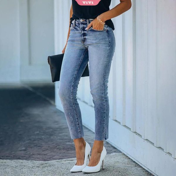 women's jeans women's 2021 fashion skinny stretch split pants mid-waist bottoming ladies feet street style denim trousers, Blue
women's jeans women's 2021 fashion skinny stretch split pants mid-waist bottoming ladies feet street style denim trousers, Blue