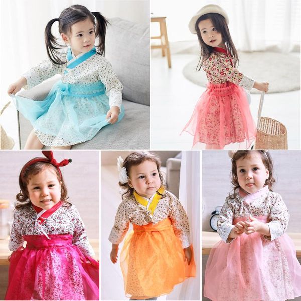 girl's dresses 2021 spring and summer korean girls traditional hanbok dress long sleeve children's wear, Red;yellow
girl's dresses 2021 spring and summer korean girls traditional hanbok dress long sleeve children's wear, Red;yellow