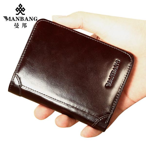 wallets manbang male genuine leather men wallet credit business card holders vintage brown purses high quality, Red;black
wallets manbang male genuine leather men wallet credit business card holders vintage brown purses high quality, Red;black
