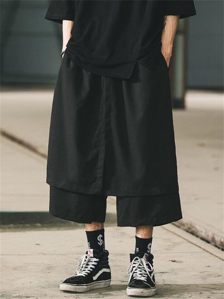 men's pants trouser skirt summer classic dark personality layer design fashion trend leisure large size wide leg, Black
men's pants trouser skirt summer classic dark personality layer design fashion trend leisure large size wide leg, Black