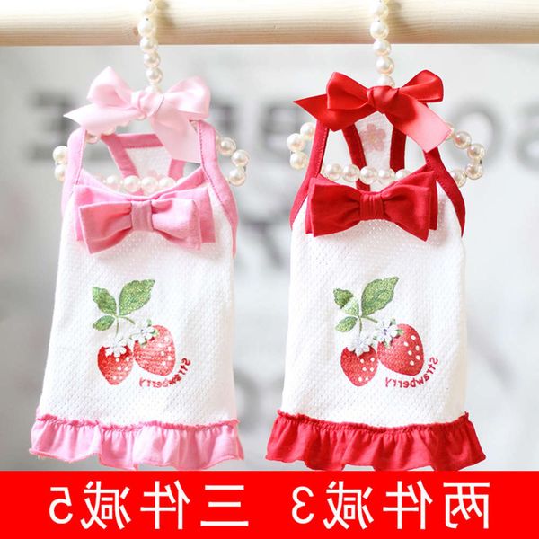 the dog clothes special price pet cat and dog clothing summer thin breathable hollow sun protection strawberry floret bow air conditioning s
the dog clothes special price pet cat and dog clothing summer thin breathable hollow sun protection strawberry floret bow air conditioning s