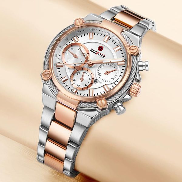 wristwatches kademan business quality women watches female designer stainless steel watch wrist for ladies, Slivery;brown
wristwatches kademan business quality women watches female designer stainless steel watch wrist for ladies, Slivery;brown