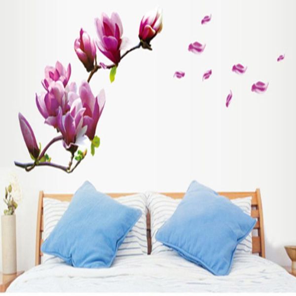 wall stickers romantic magnolia flower living room bedroom background art decals home decoration removable
wall stickers romantic magnolia flower living room bedroom background art decals home decoration removable