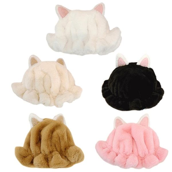wide brim hats trendy cat ear fisherman hat cute small fluffy basin outdoor winter, Blue;gray
wide brim hats trendy cat ear fisherman hat cute small fluffy basin outdoor winter, Blue;gray