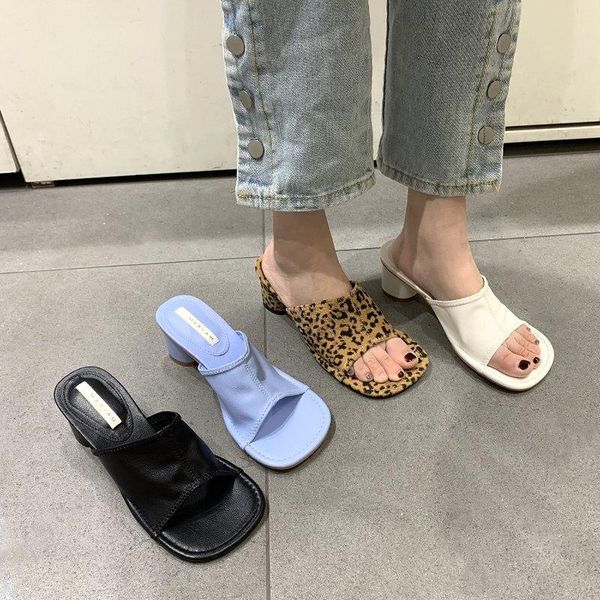 slippers 2021 brand designer square toe mules heels sandals women solid high slides ladies party shoes, Black
slippers 2021 brand designer square toe mules heels sandals women solid high slides ladies party shoes, Black
