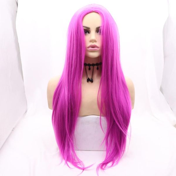 synthetic wigs venvee silky straight pink purple colors for women hair 28 inches with natural hairline, Black
synthetic wigs venvee silky straight pink purple colors for women hair 28 inches with natural hairline, Black
