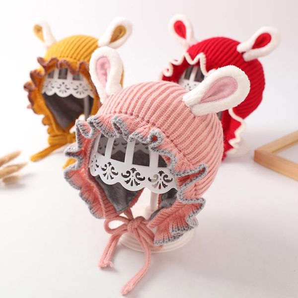 caps & hats winter warm baby hat with ears cute solid color soft knitted cap for girl boy ear protection lace kids beanie, Yellow
caps & hats winter warm baby hat with ears cute solid color soft knitted cap for girl boy ear protection lace kids beanie, Yellow