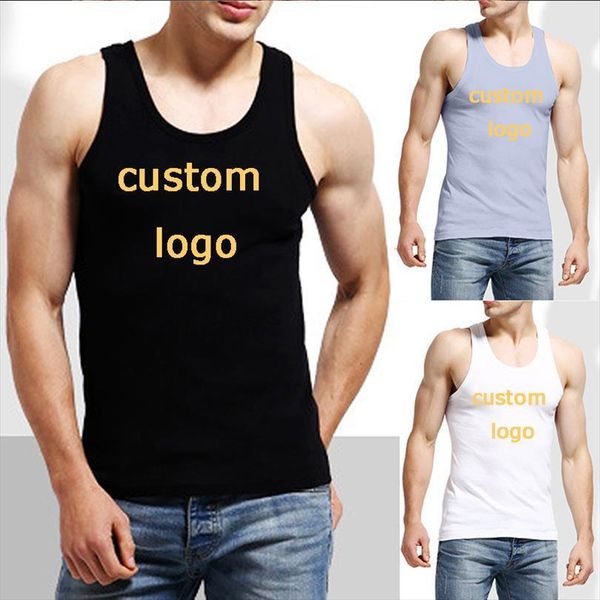 custom logo men muscle sleeveless tank casual tight vest round neck sports fitness workout bodybuilding running, White;black
custom logo men muscle sleeveless tank casual tight vest round neck sports fitness workout bodybuilding running, White;black