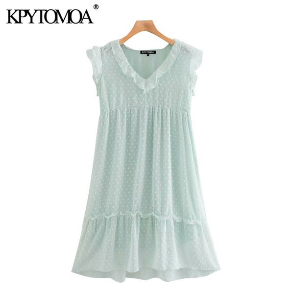 women sweet fashion ruffled dotted mesh mini dress vinage v neck sleeveless with lining female dresses vestidos 210416, Black;gray
women sweet fashion ruffled dotted mesh mini dress vinage v neck sleeveless with lining female dresses vestidos 210416, Black;gray