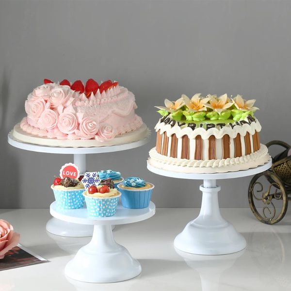 dishes & plates 20/25/30cm party display stand wrought iron birthday cake tray dessert rack deskafternoon tea bakeware wedding decor
