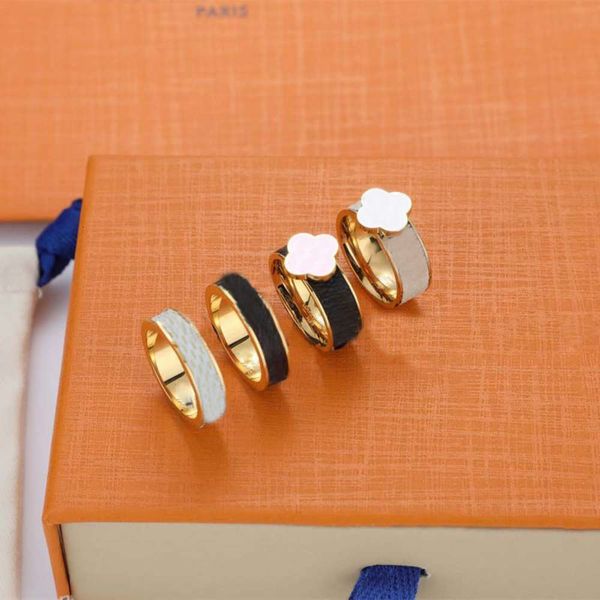 classic designer fashion ring couples design love four leaf clover 18 k gold jewellery golden finger rings stainless men women lovers gift, Silver
classic designer fashion ring couples design love four leaf clover 18 k gold jewellery golden finger rings stainless men women lovers gift, Silver