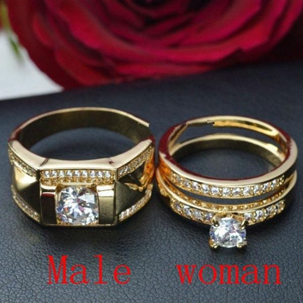 wedding rings vcu for women and men fashion lovers' set ring cubic zirconia yellow gold color engagement accessories, Slivery;golden
wedding rings vcu for women and men fashion lovers' set ring cubic zirconia yellow gold color engagement accessories, Slivery;golden