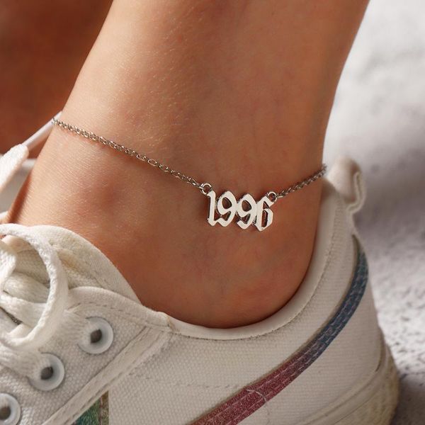 anklets 1991-2005 birth year anklet leg bracelet jewelry simple gold silver color chain ankle fashion number friend gifts, Red;blue
anklets 1991-2005 birth year anklet leg bracelet jewelry simple gold silver color chain ankle fashion number friend gifts, Red;blue