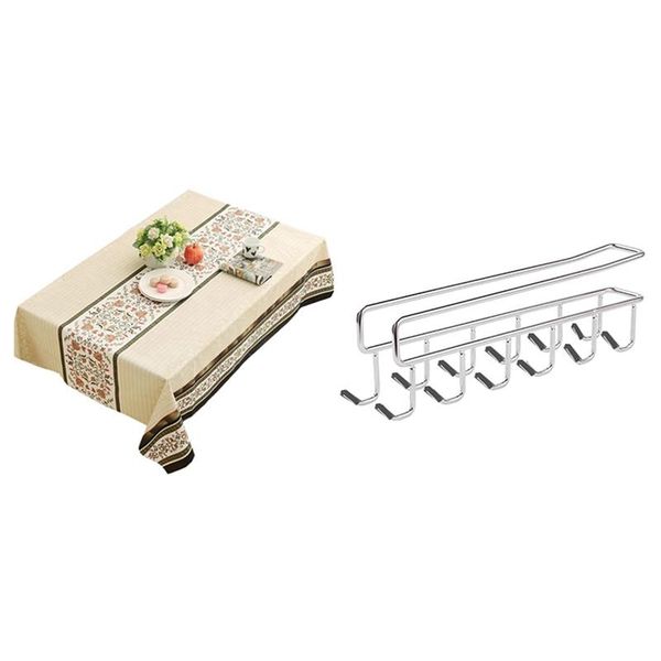 hooks & rails rectangular waterproof oil proof dining table antiskid tablecloth with hanger under shelf wine glass holder hook
hooks & rails rectangular waterproof oil proof dining table antiskid tablecloth with hanger under shelf wine glass holder hook