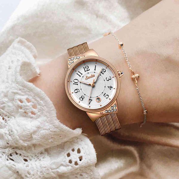 sunkta luxury crystal watch women waterproof rose gold steel strap ladies wrist watches brand bracelet clock zegarek damski 210517, Slivery;brown
sunkta luxury crystal watch women waterproof rose gold steel strap ladies wrist watches brand bracelet clock zegarek damski 210517, Slivery;brown