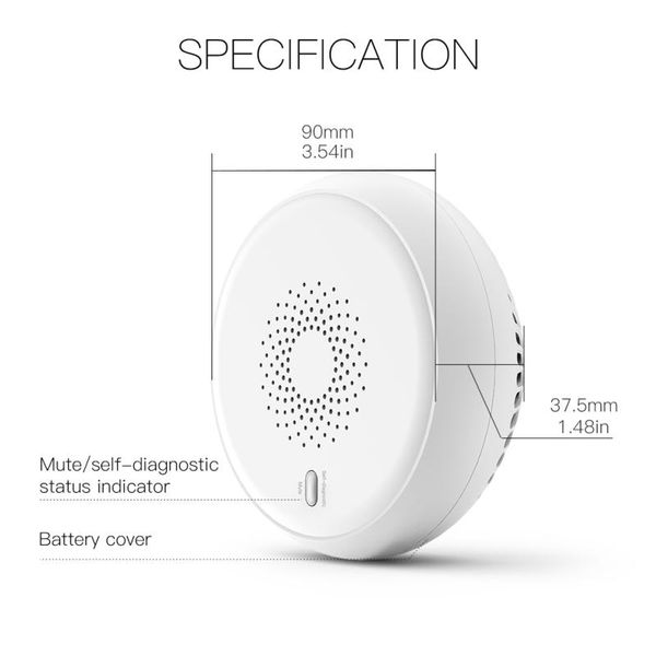 smart home control tuya zigbee smoke detector sensor security alarm system life/tuya app fire protection
smart home control tuya zigbee smoke detector sensor security alarm system life/tuya app fire protection